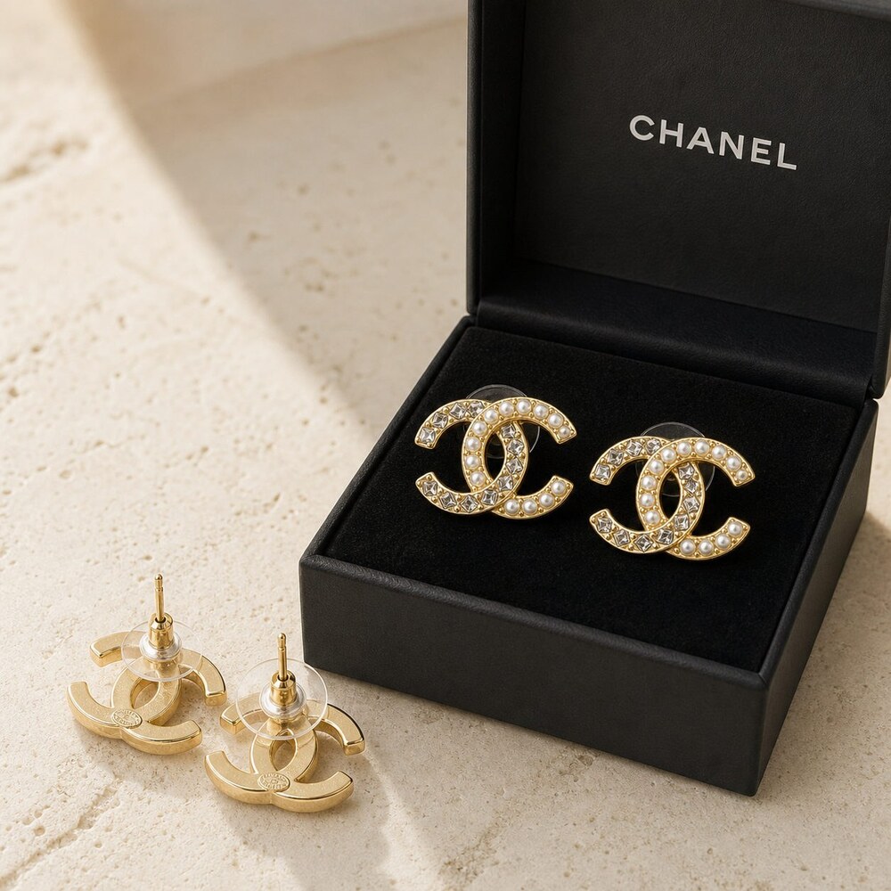 CHANEL Classic Parisian Earrings Style 2 | New with Box - Picture 5 of 9